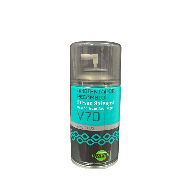 Imagen grande CARGA AMBIENTADOR SPRAY AMBIPLUS FRESA V70 250 CC
