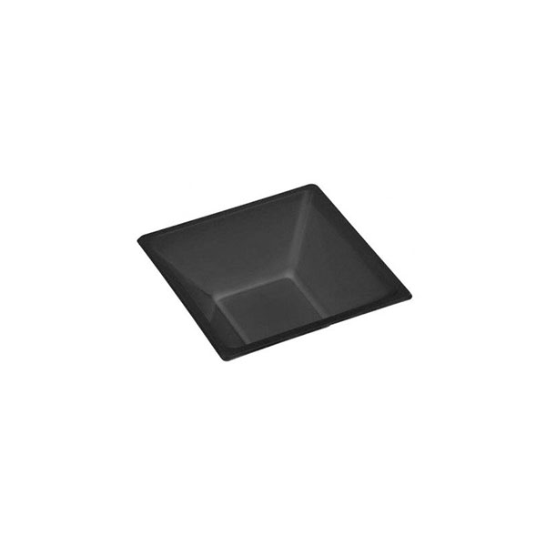 Imagen grande PLATO PLASTICO NEGRO HONDO CUADRADO 12X12  P-12