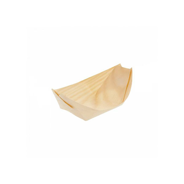 Imagen grande BARQUETA DE MADERA 11X6,5X2CM CATERING PAQ.50 UDS