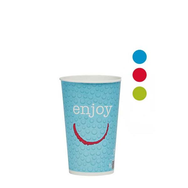 Imagen grande VASO PAPEL BEBIDAS FRIAS ENJOY DPE16 400 ML PAQ.50