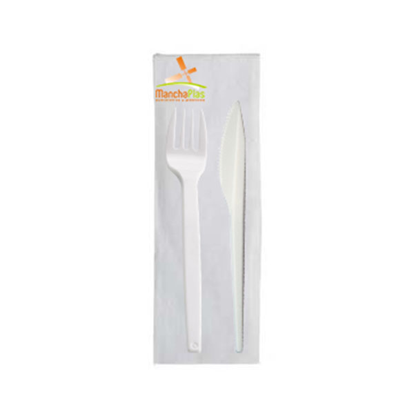 Imagen grande SET REUTILIZABLE TENEDOR+CUCHILLO+SERVILLETA