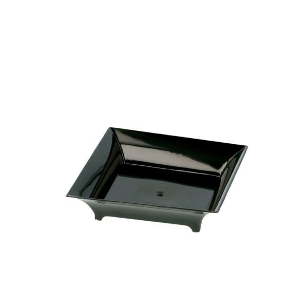 Imagen grande MINI PLATO CUADRADO PS NEGRO 6,3x6,3x1,5 PAQ.30