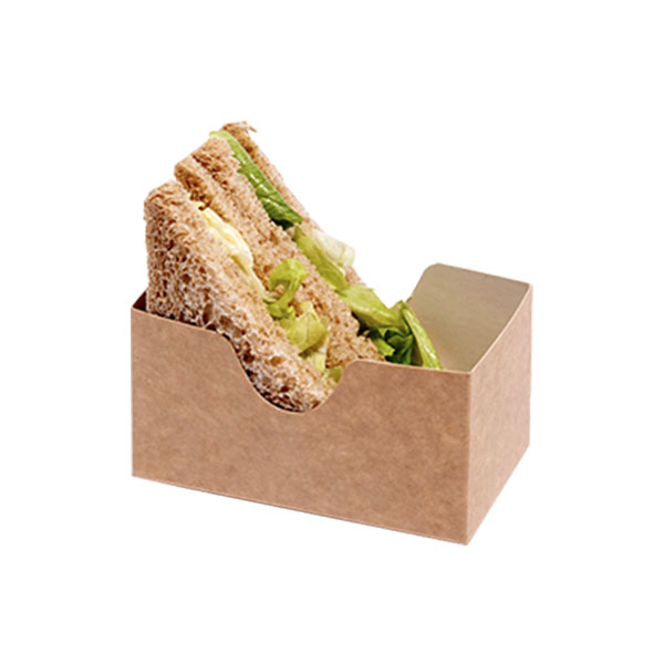Imagen grande CAJITA KRAFT CON UÑERO PARA SANDWICH 120X70X65 MM