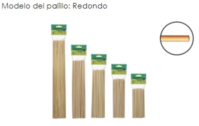 Imagen grande PALO PINCHO BAMBU 30 CM. PAQ.100 UDS.