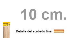 Imagen grande PALO PINCHO MADERA 10 CM. PAQ.200 UDS.