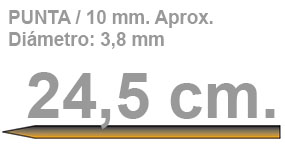 Imagen grande PALO PINCHO BAMBU 245X3.8MM PAQ.1000 UDS. REF.5500