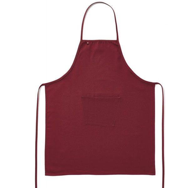 Imagen grande DELANTAL PETO Y BOLSILLO 75X90 BURDEOS  DSP006