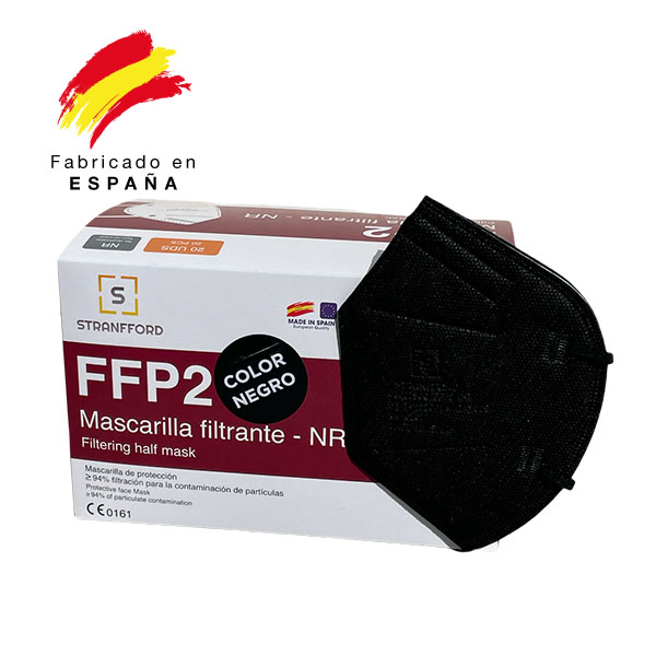 Imagen grande MASCARILLA NEGRA CONCHA FFP2 - CE-2163