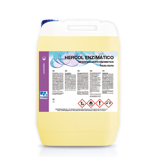 Imagen grande DESENGRASANTE CON DISOLVENTE HERCOL ENZIMATICO 20L