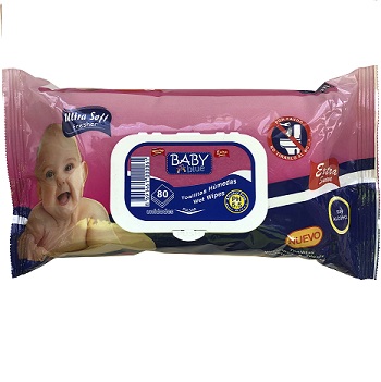 Imagen grande TOALLITA HUMEDA S/ALCOHOL BABY WIPES, 80 SERVICIOS